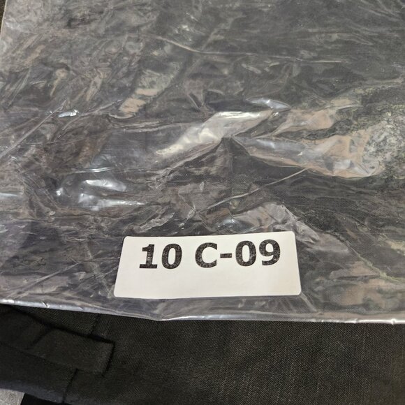 Frame Linen Blend Shorts Size 12 High Rise Black Pleated with Pockets 3" - Picture 12 of 12